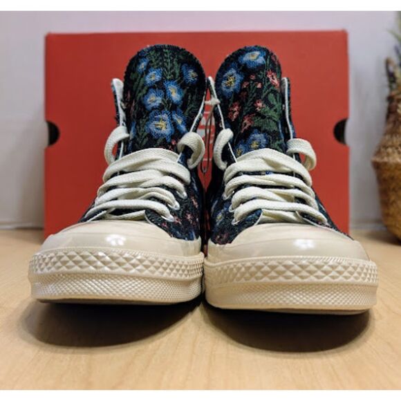 Converse Chuck 70 Black Floral Tapestry High Top Sneakers Women's 10 NIB - Picture 6 of 14